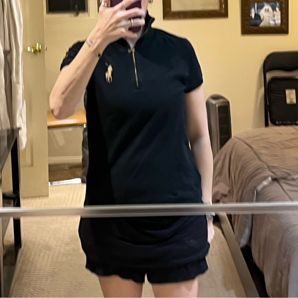 Ralph Lauren Golf Half Zipper Short Sleeve Polo.